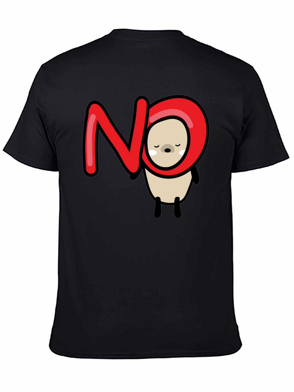 NO Bear Graphic Tee - Funny Casual T-Shirt