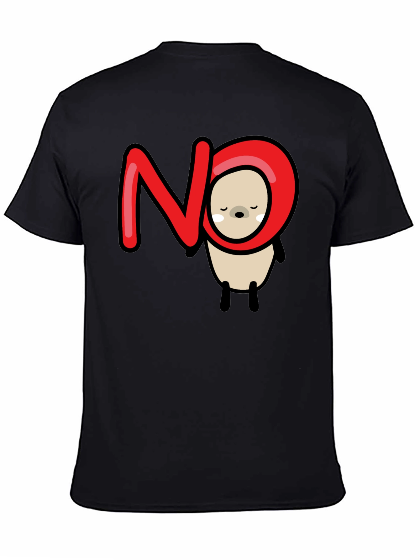 NO Bear Graphic Tee - Funny Casual T-Shirt