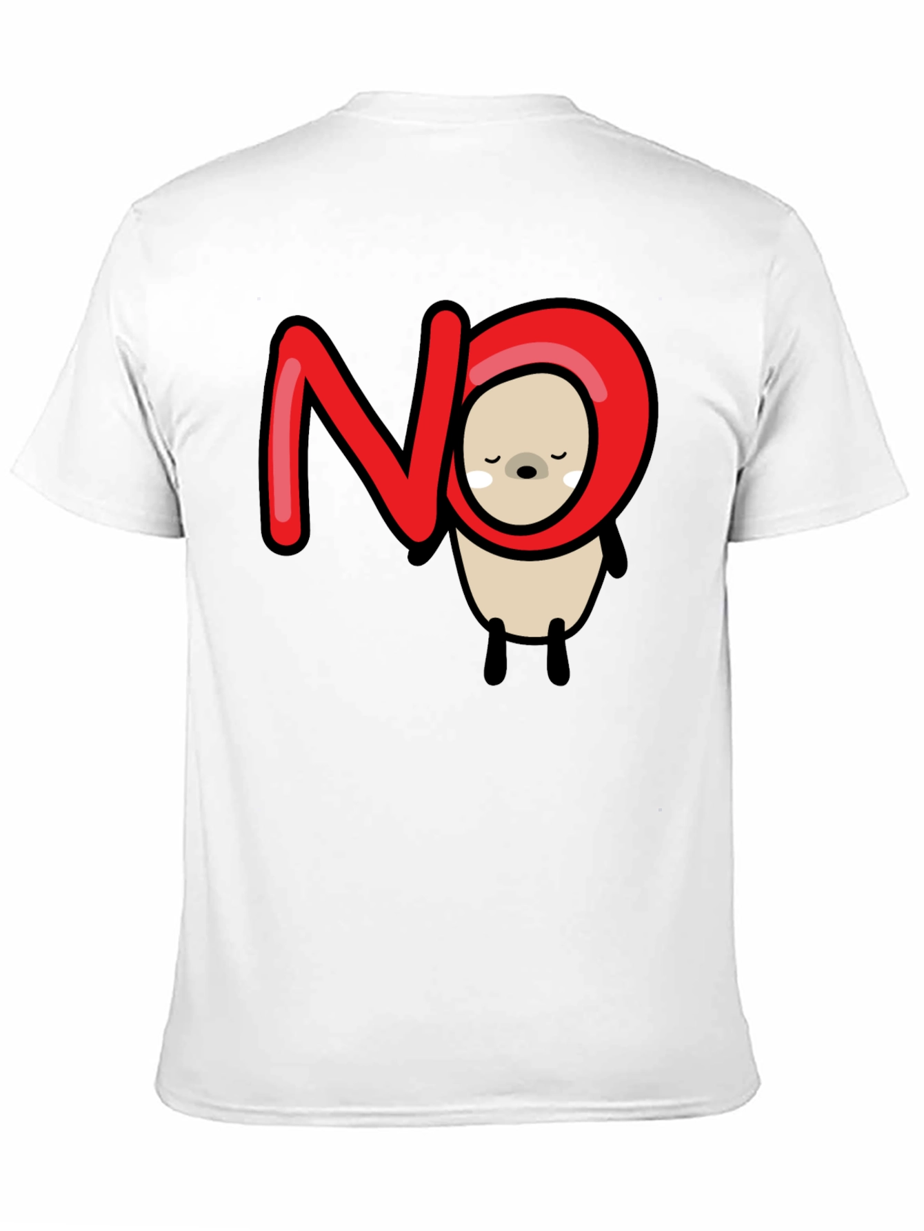 NO Bear Graphic Tee - Funny Casual T-Shirt