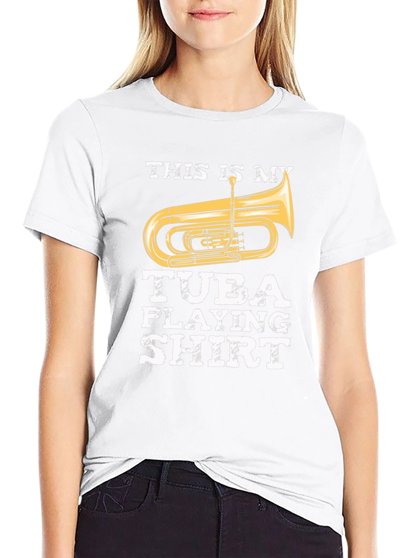 Tuba Playing Shirt - Funny Musician Tee