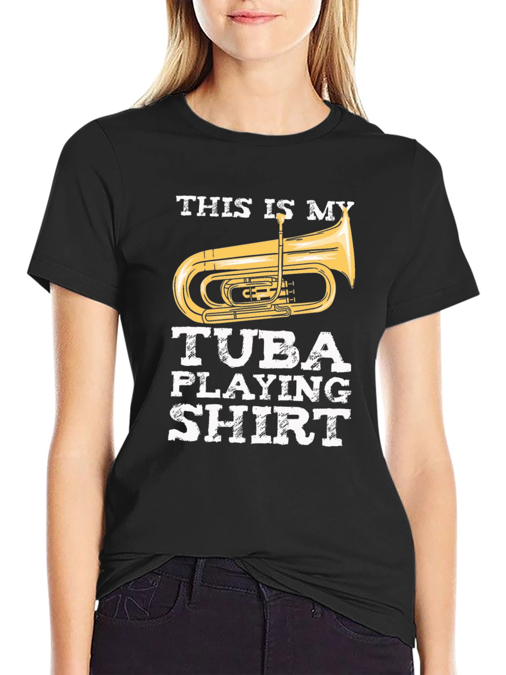 Tuba Playing Shirt - Funny Musician Tee