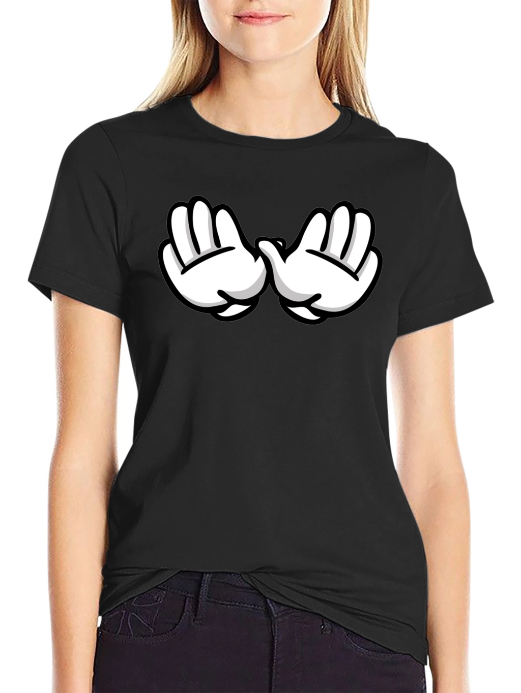 Mickey Hands Black T-Shirt