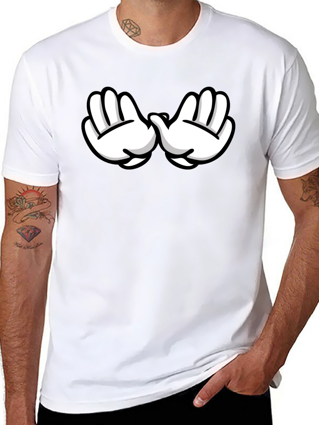 Mickey Hands Black T-Shirt