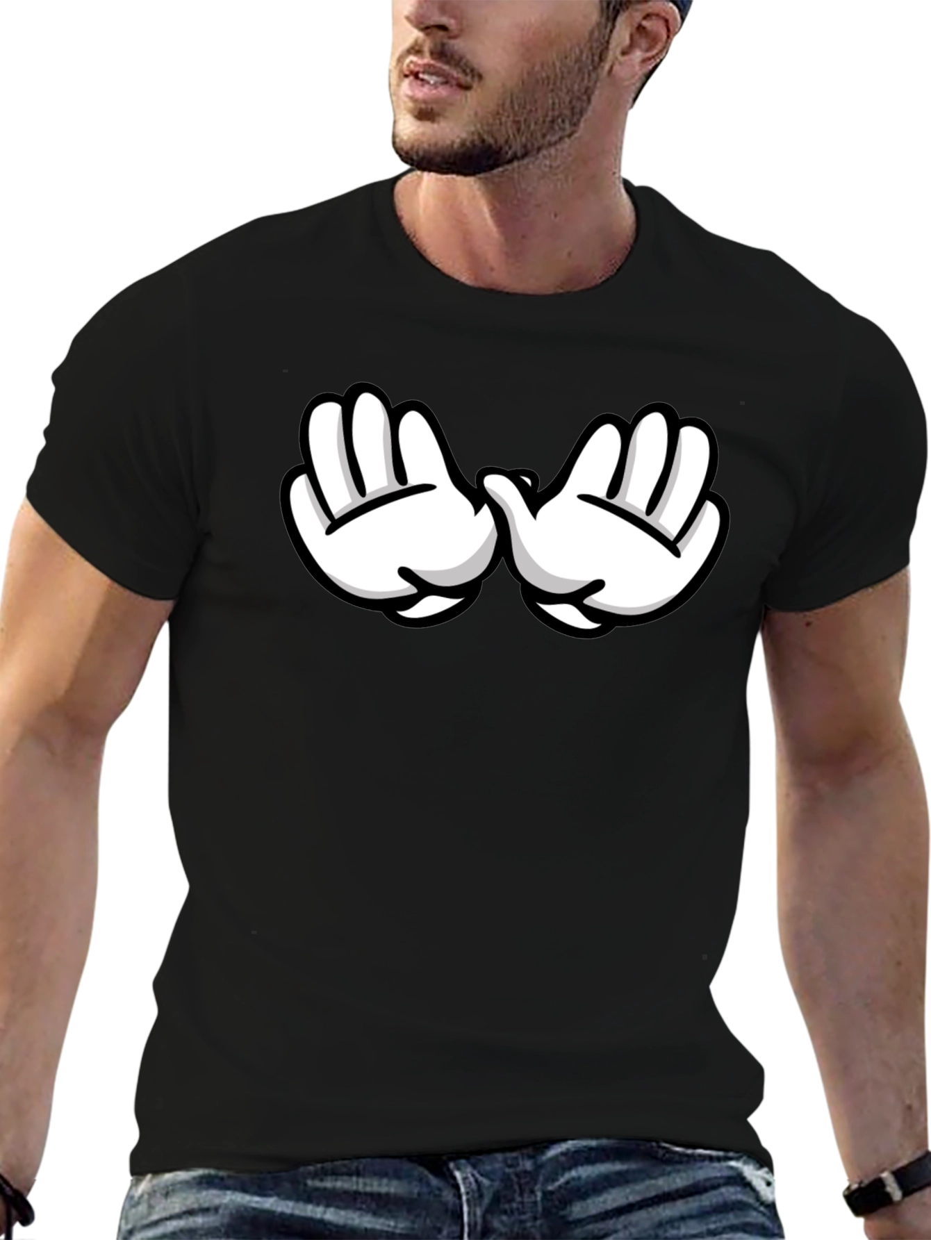 Mickey Hands Black T-Shirt