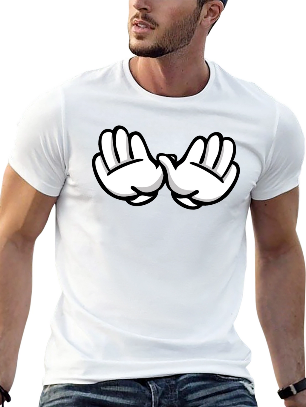 Mickey Hands Black T-Shirt
