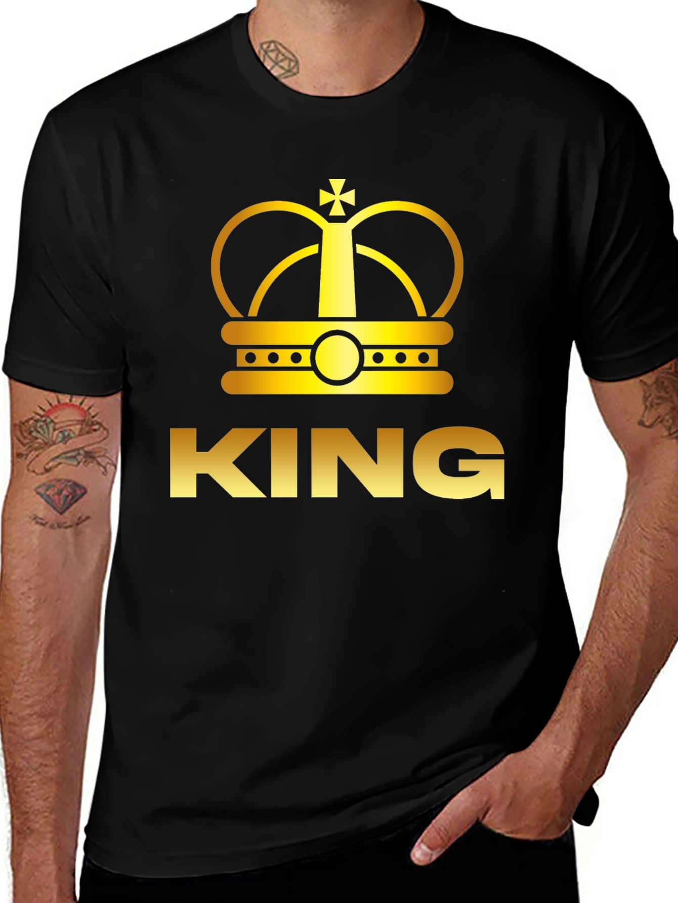 King Crown Graphic T-Shirt - Black