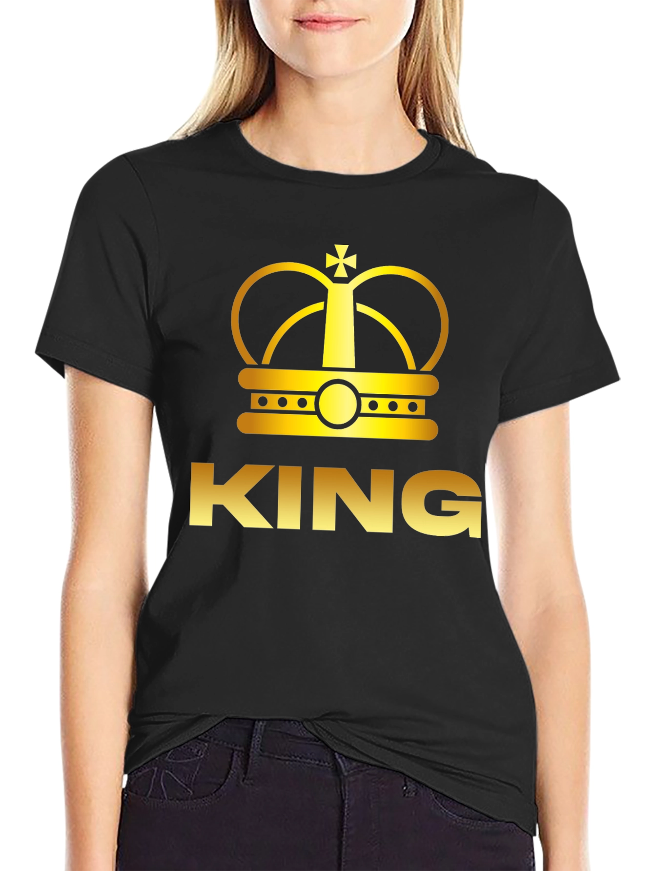 King Crown Graphic T-Shirt - Black