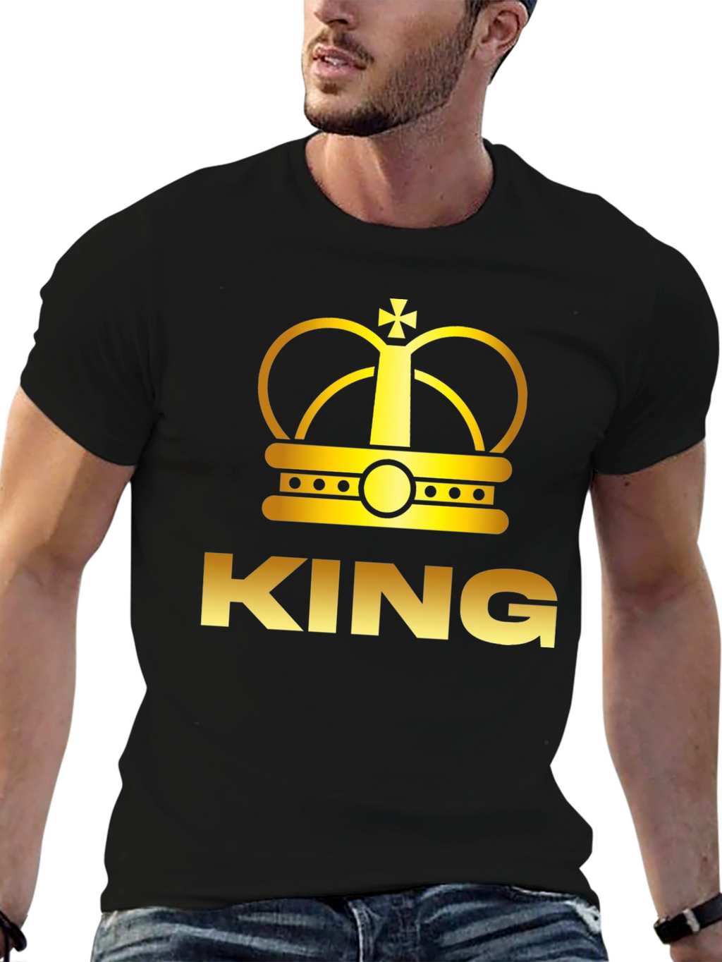 King Crown Graphic T-Shirt - Black