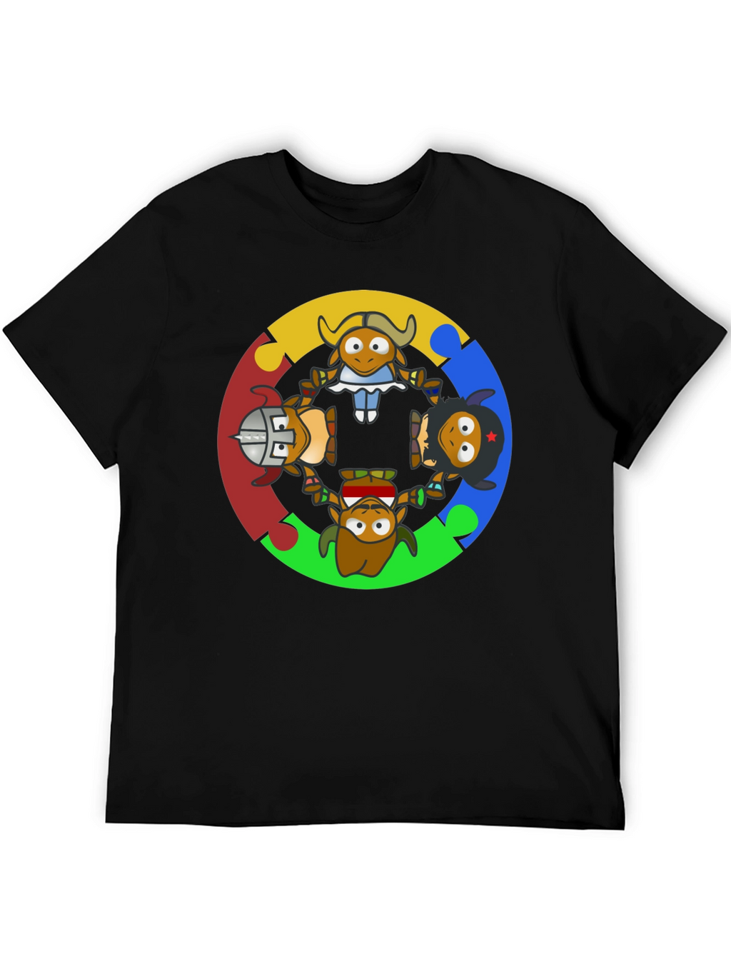 Cartoon Cultural Character T-Shirt