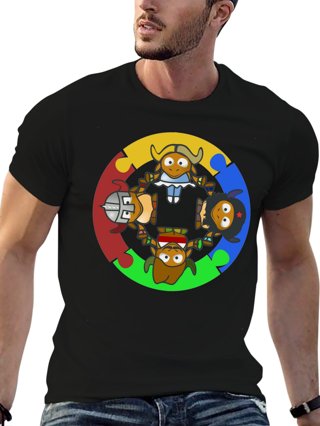 Cartoon Cultural Character T-Shirt