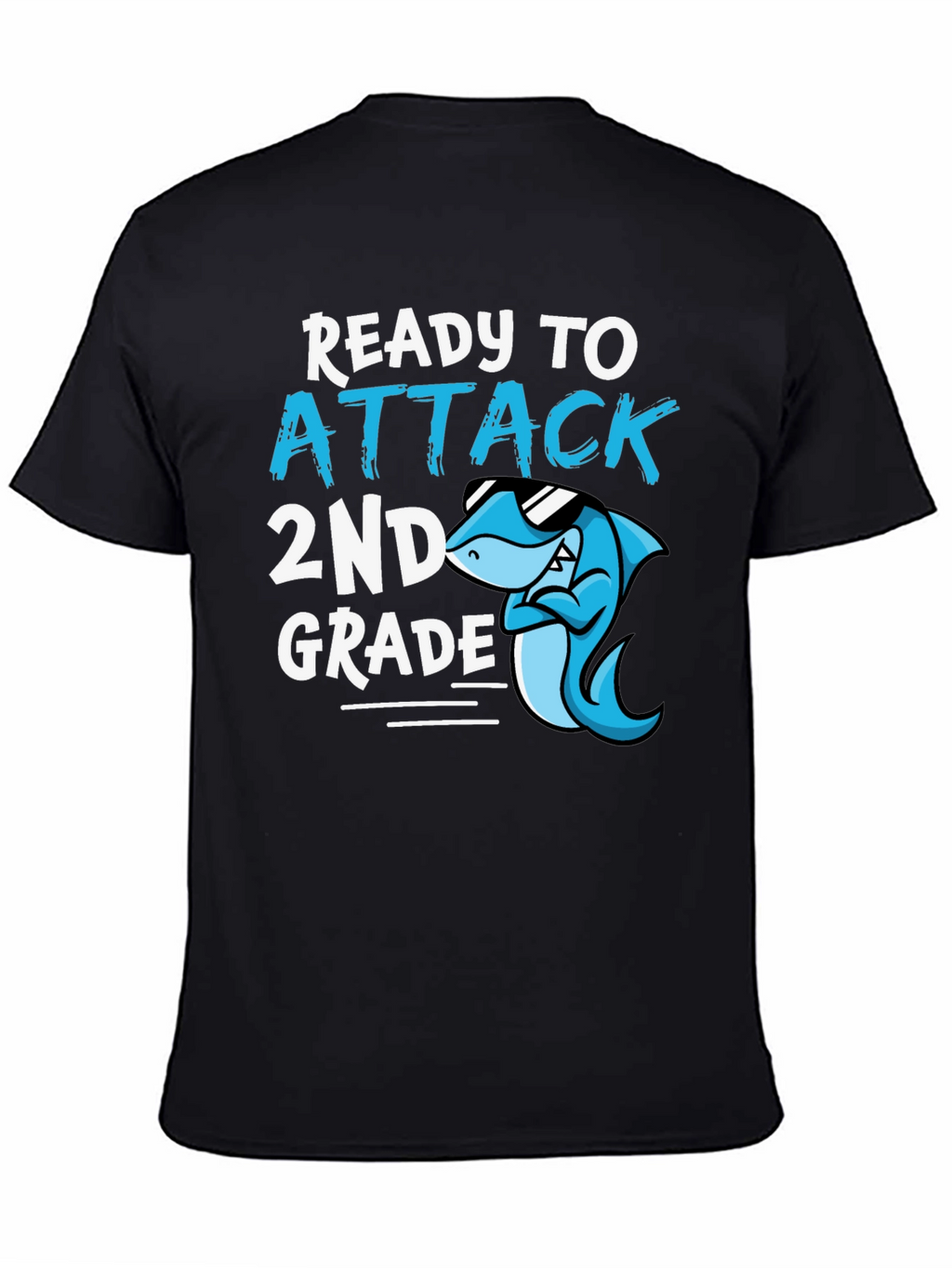 Ready to Attack 2nd Grade Shark T-Shirt