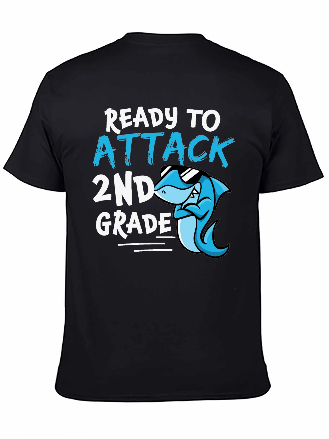 Ready to Attack 2nd Grade Shark T-Shirt