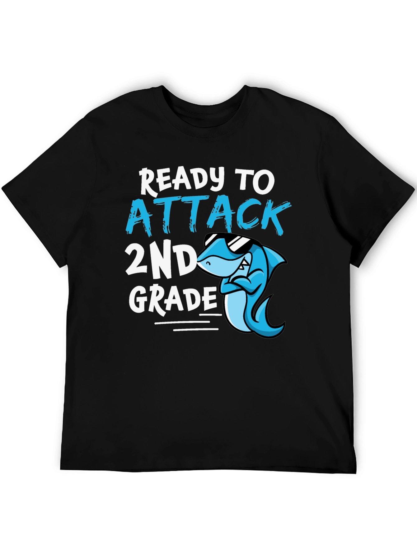 Ready to Attack 2nd Grade Shark T-Shirt