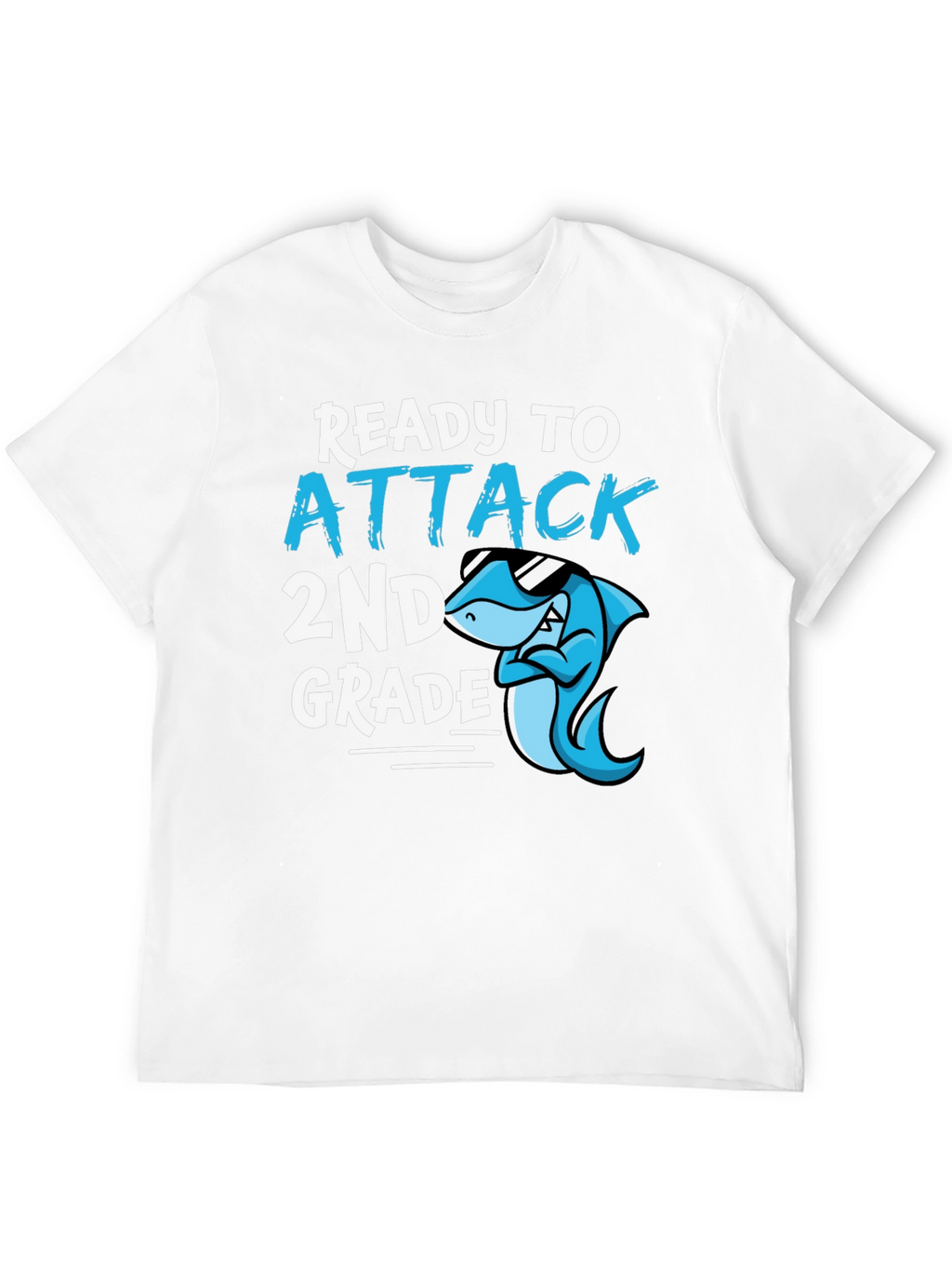 Ready to Attack 2nd Grade Shark T-Shirt
