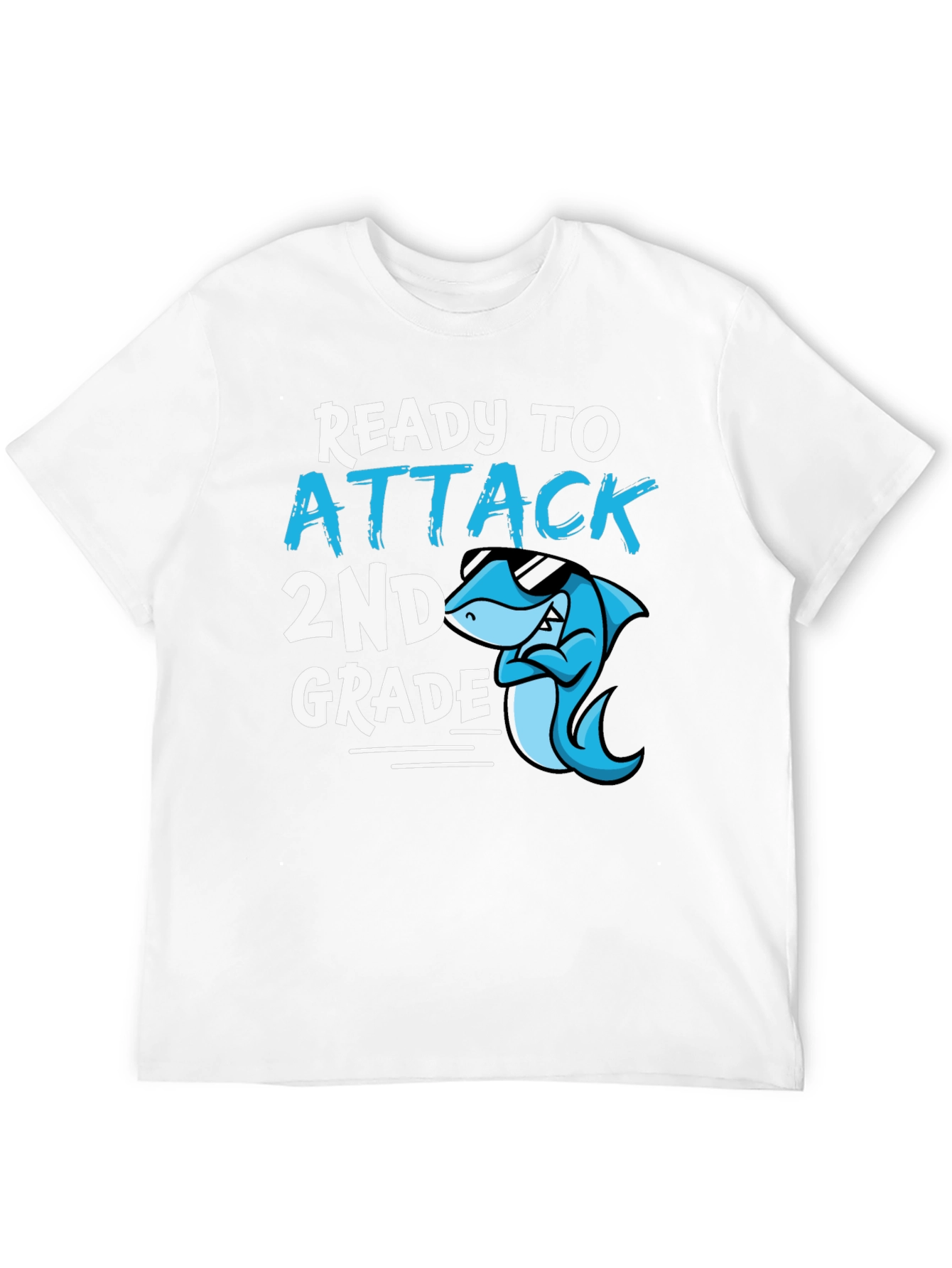 Ready to Attack 2nd Grade Shark T-Shirt