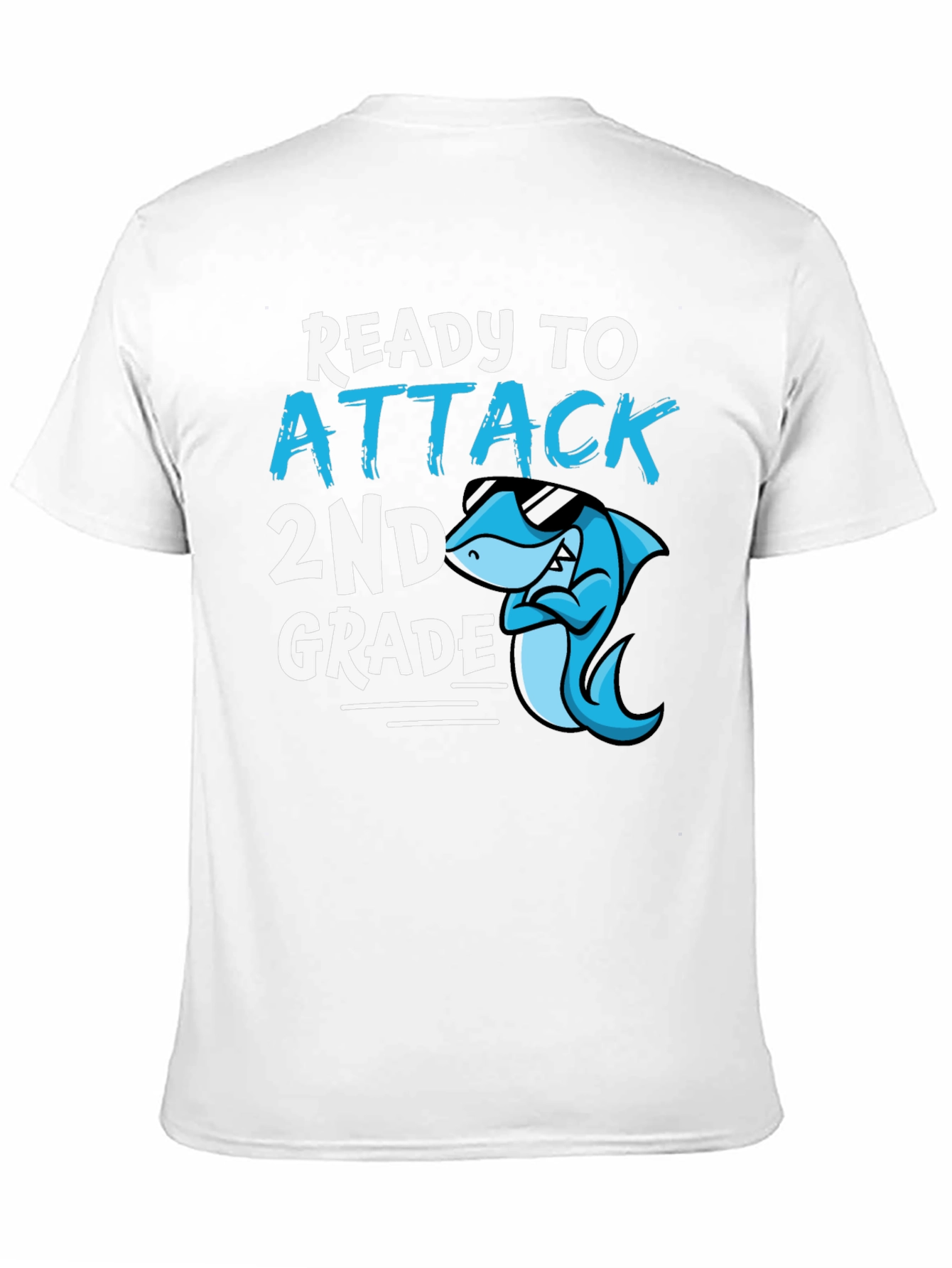 Ready to Attack 2nd Grade Shark T-Shirt