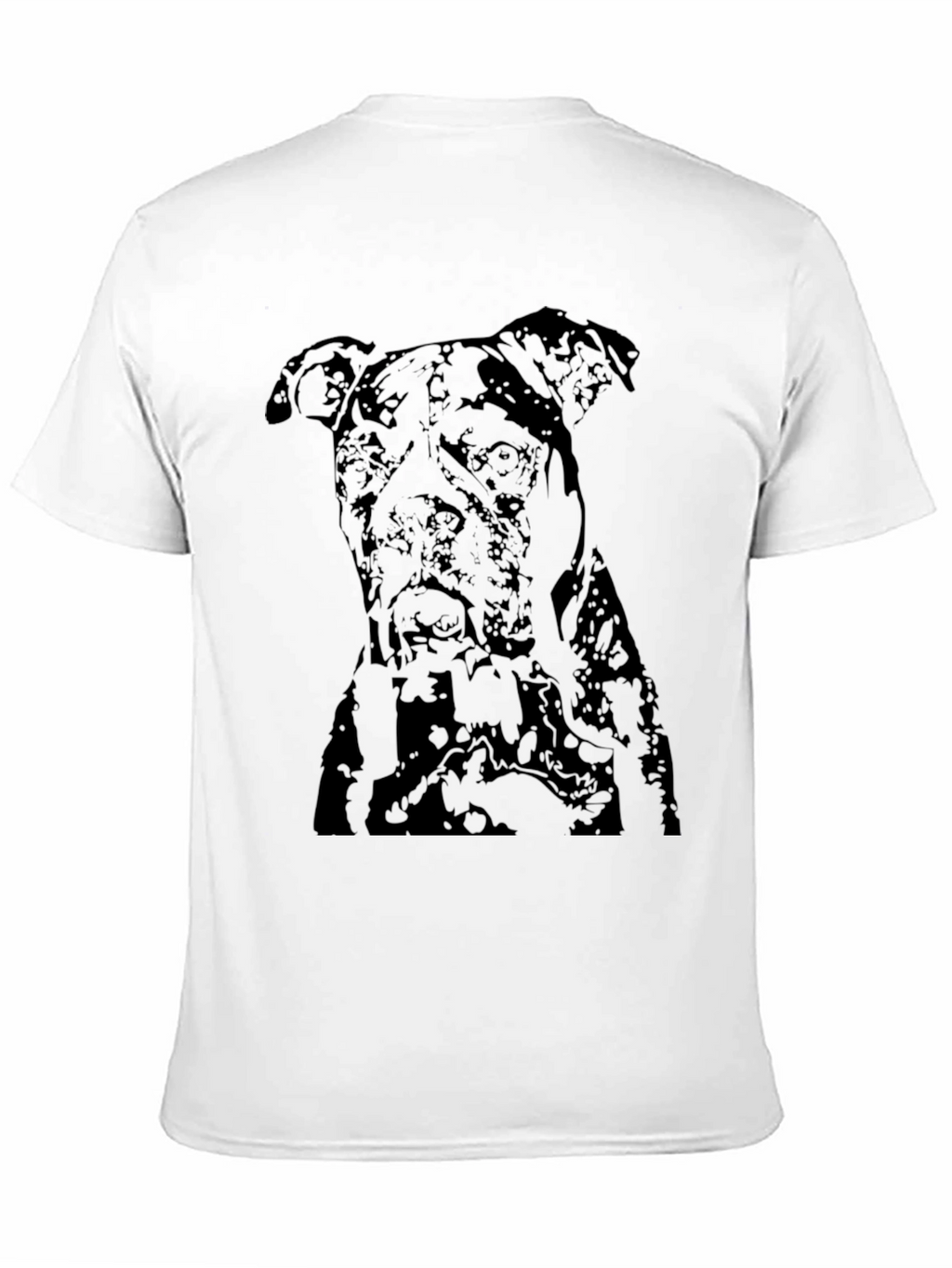 Mens Black Pitbull Graphic T-Shirt
