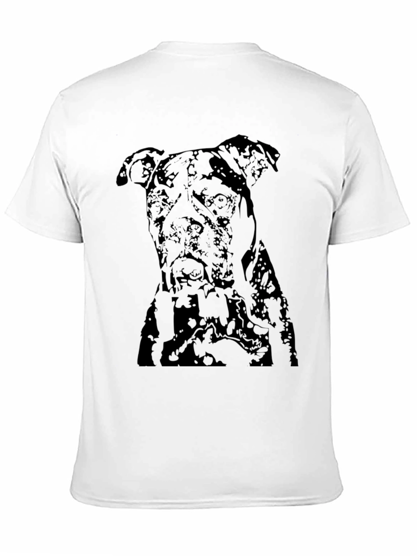 Mens Black Pitbull Graphic T-Shirt