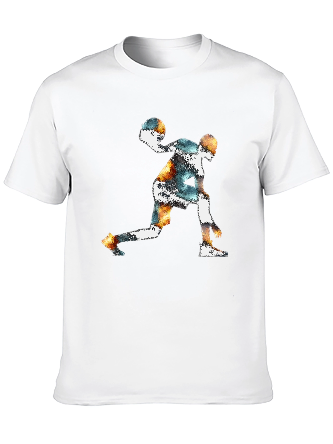 Basketball Player Graphic Print T-Shirt