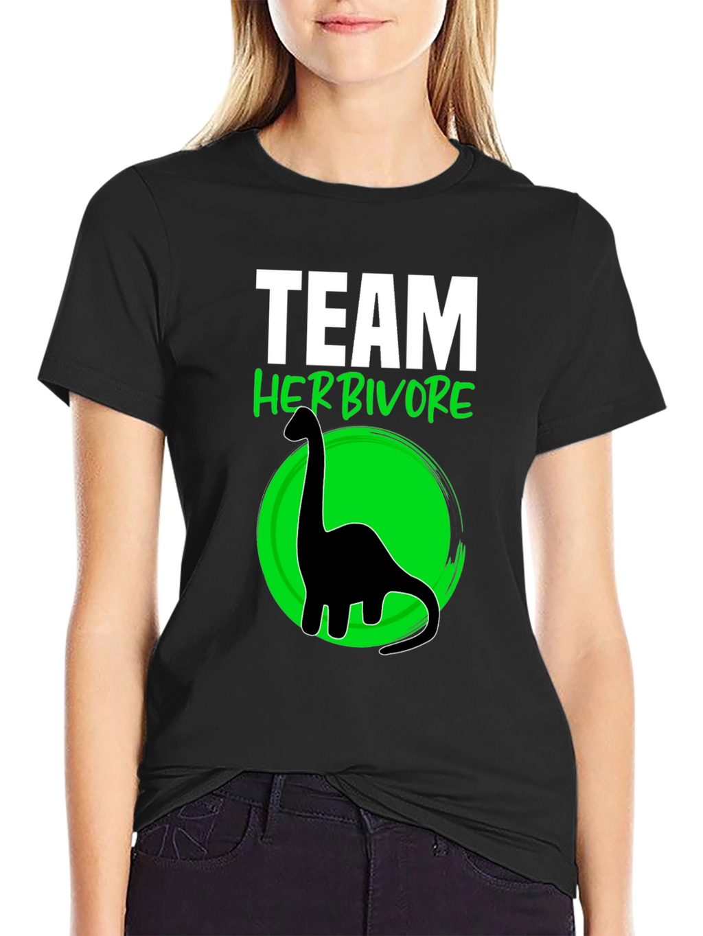 Team Herbivore T-Shirt Dinosaur Vegan