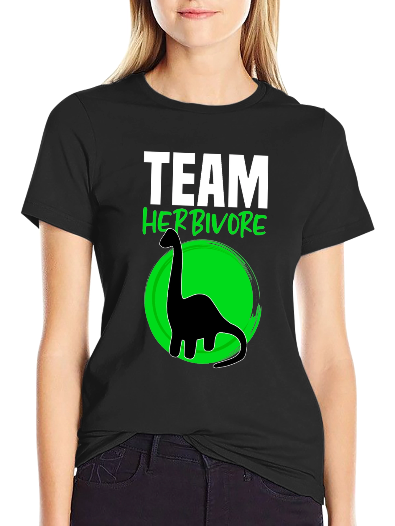 Team Herbivore T-Shirt Dinosaur Vegan