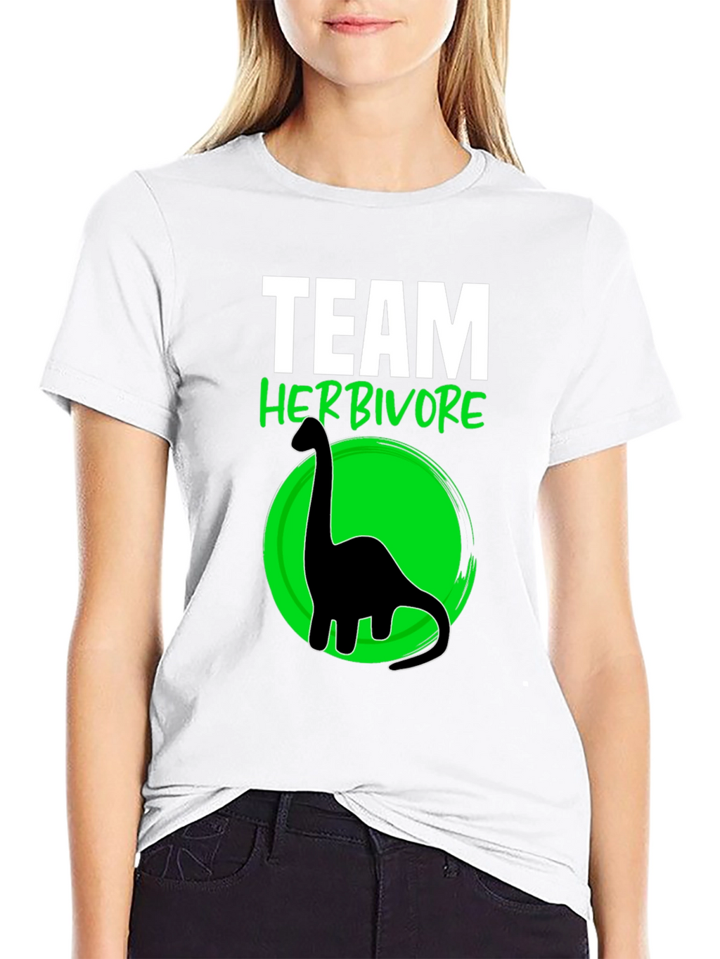 Team Herbivore T-Shirt Dinosaur Vegan