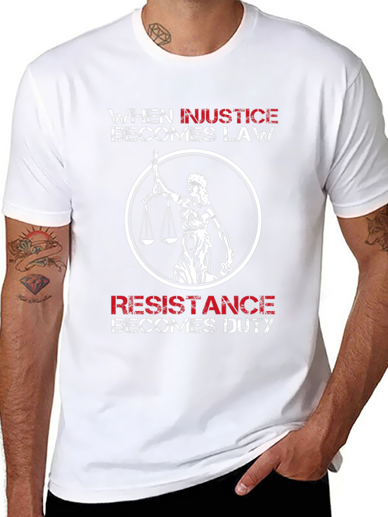 Injustice Becomes Law T-Shirt