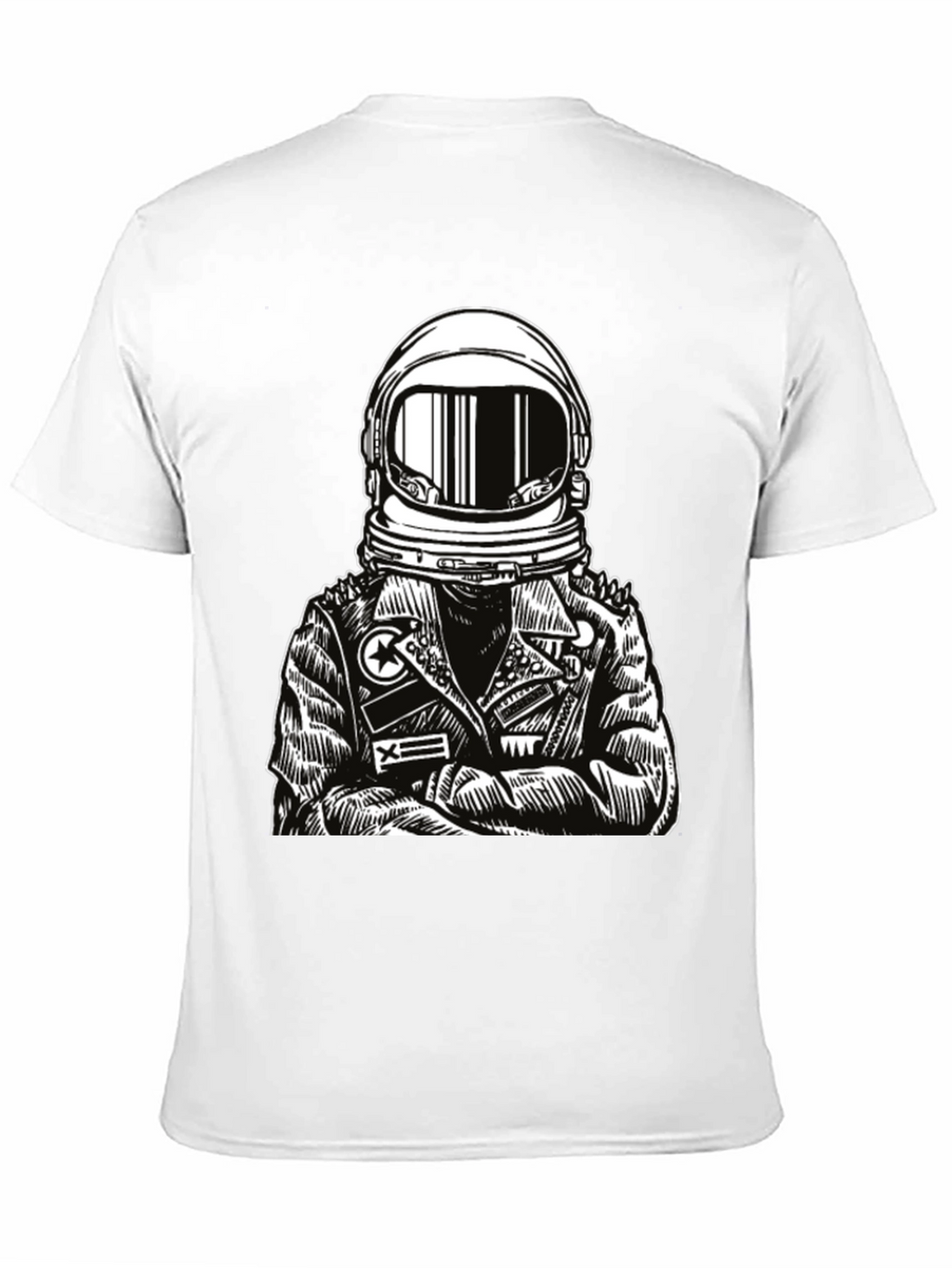 Astronaut Graphic Tee - Edgy Space Style