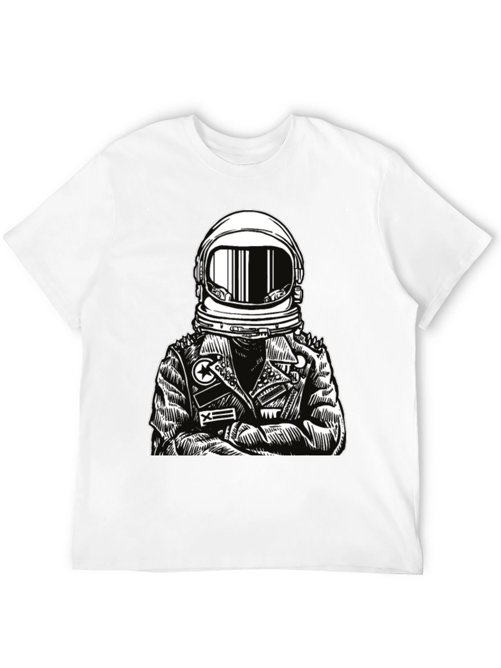 Astronaut Graphic Tee - Edgy Space Style