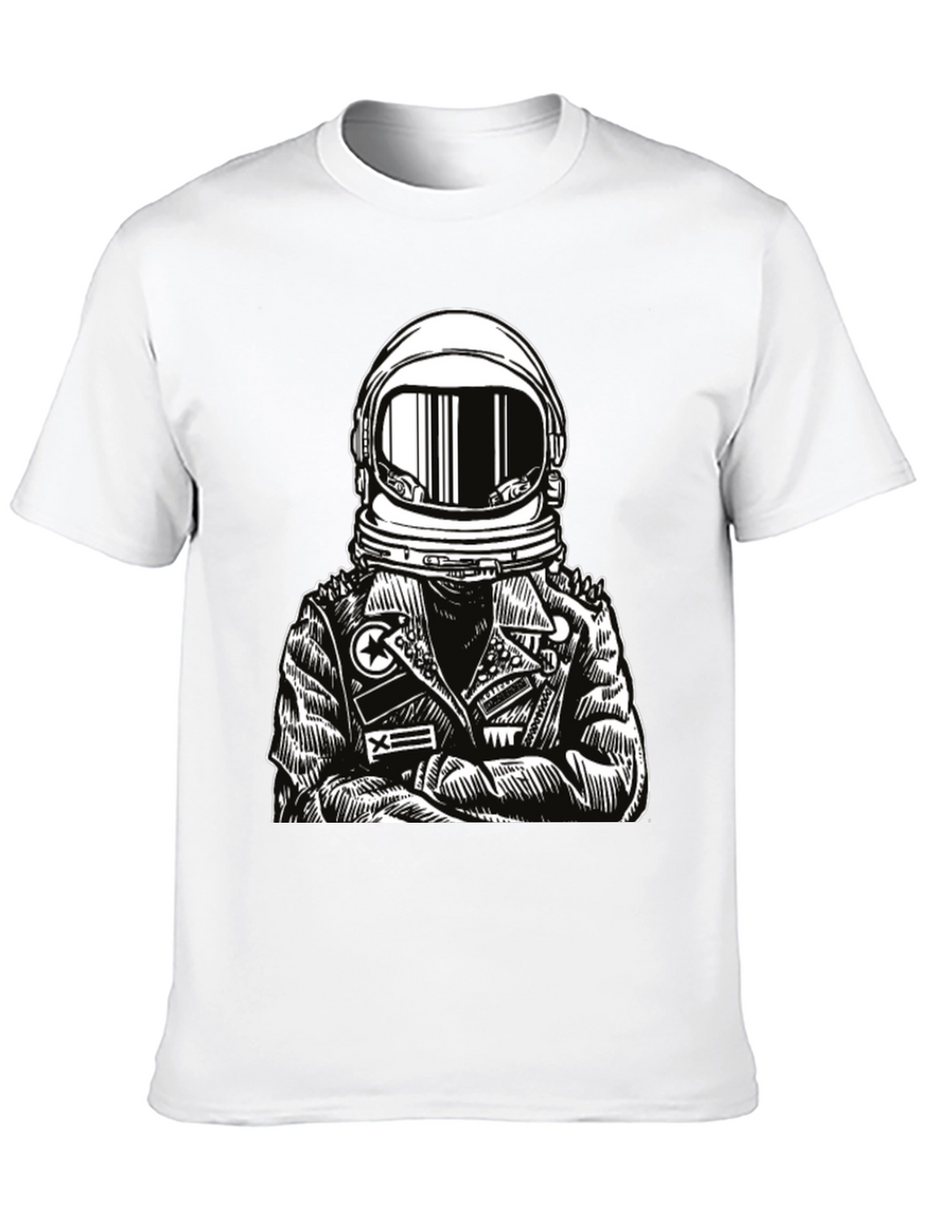 Astronaut Graphic Tee - Edgy Space Style