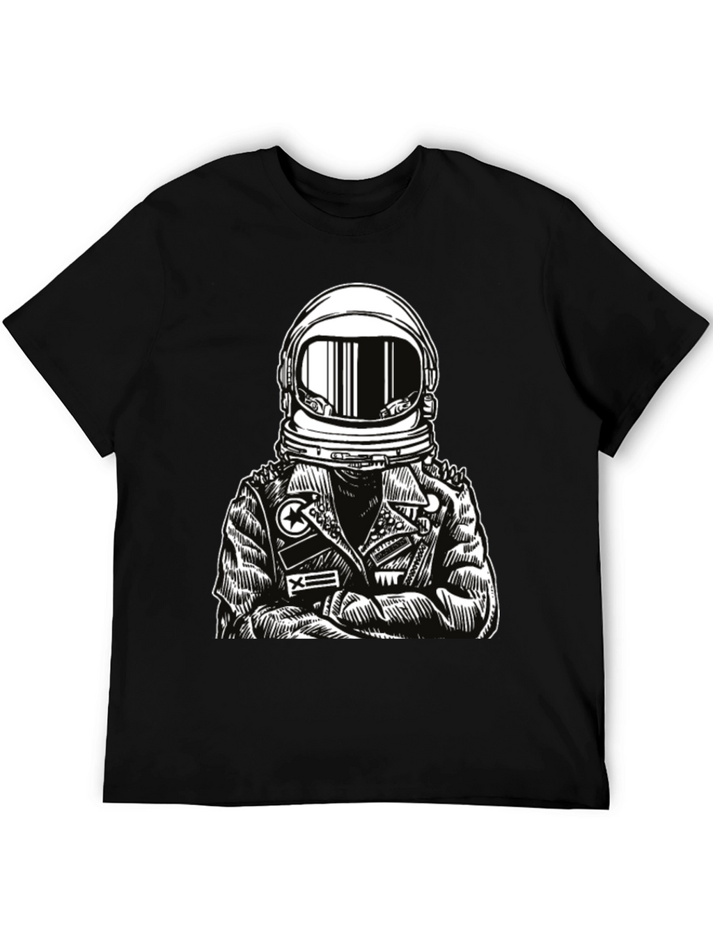 Astronaut Graphic Tee - Edgy Space Style