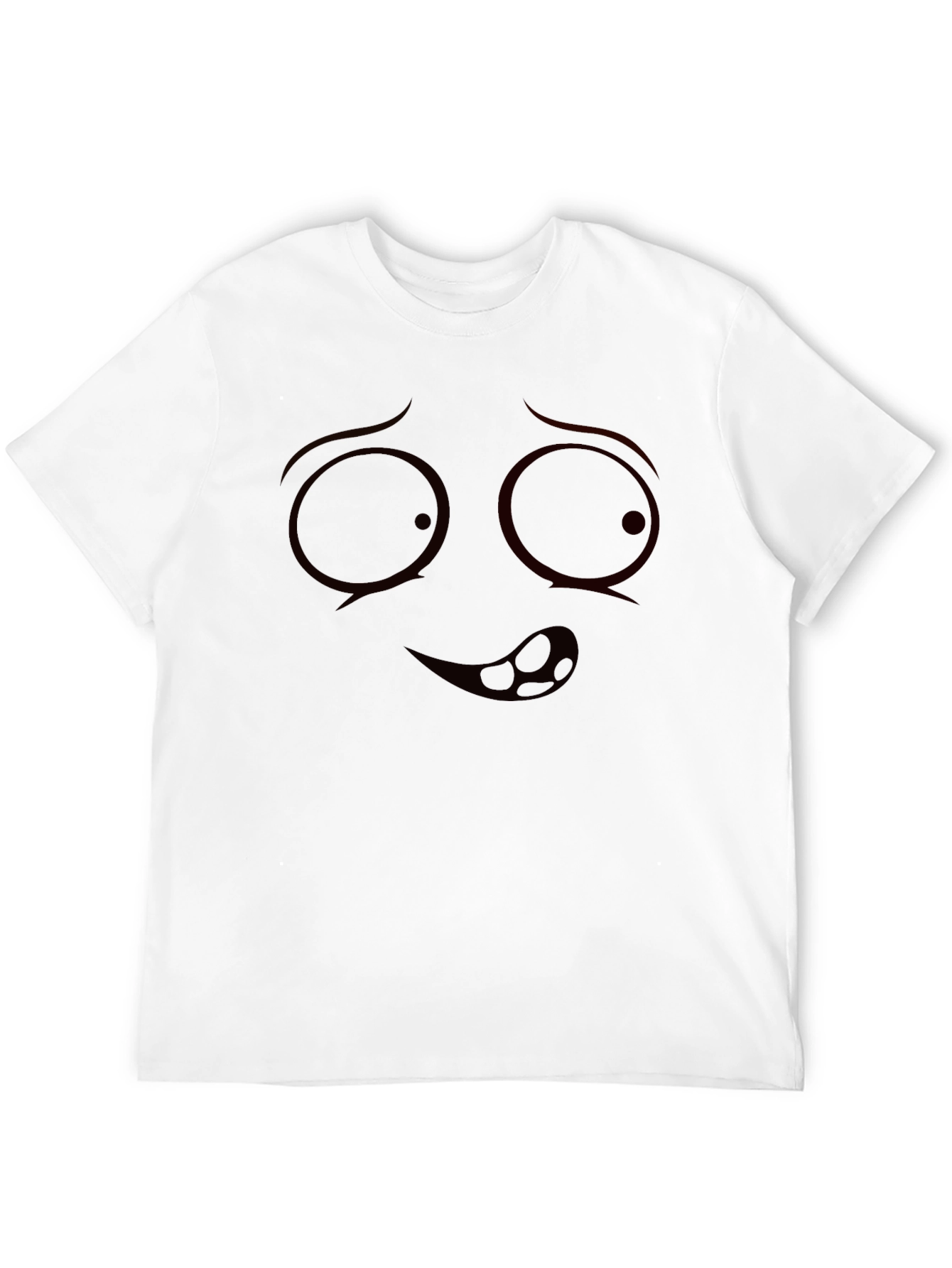 Funny Face Graphic Black T-Shirt