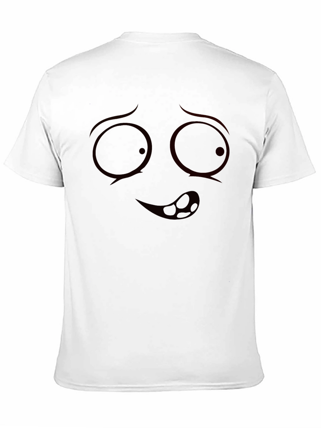 Funny Face Graphic Black T-Shirt