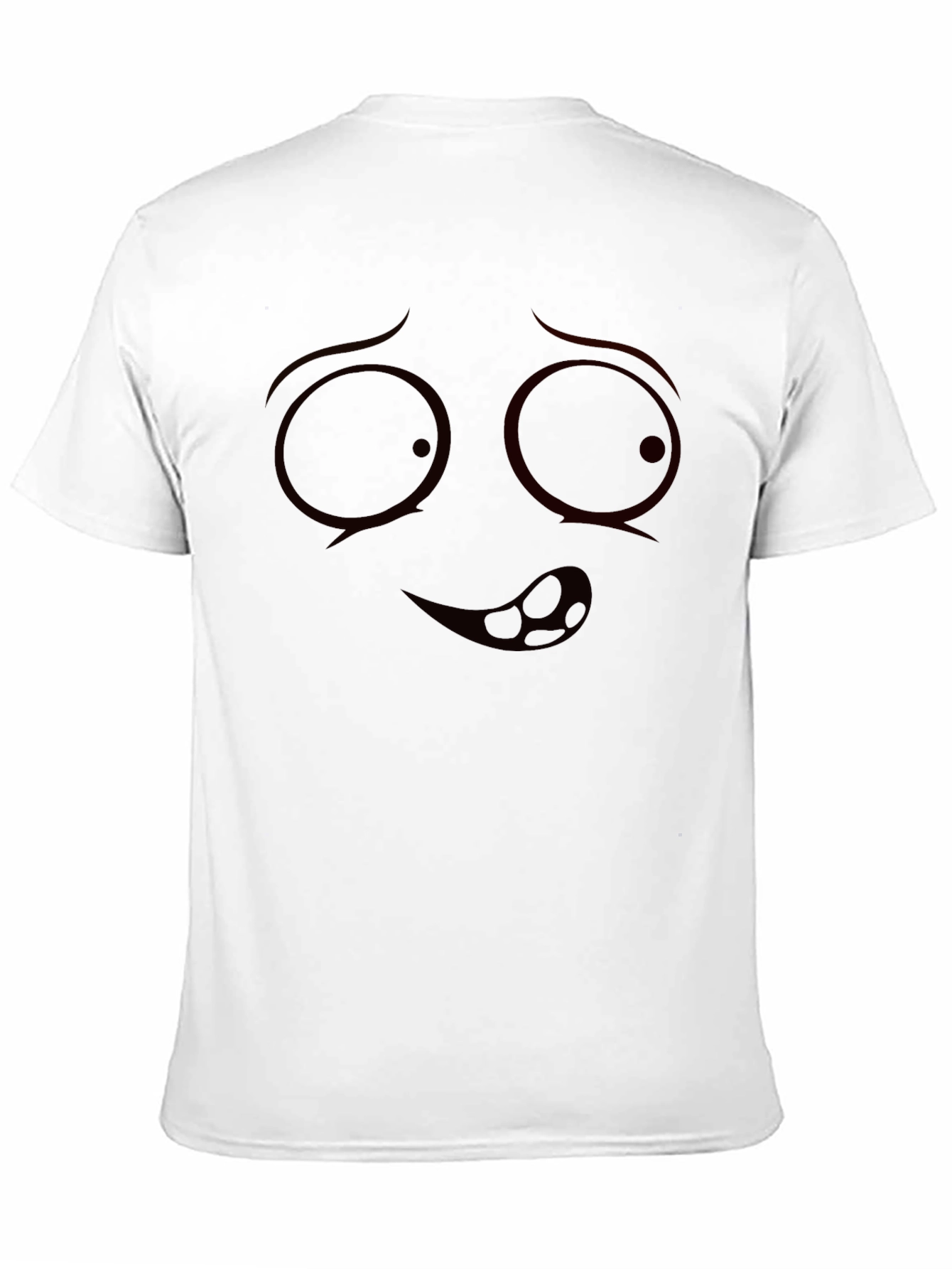 Funny Face Graphic Black T-Shirt