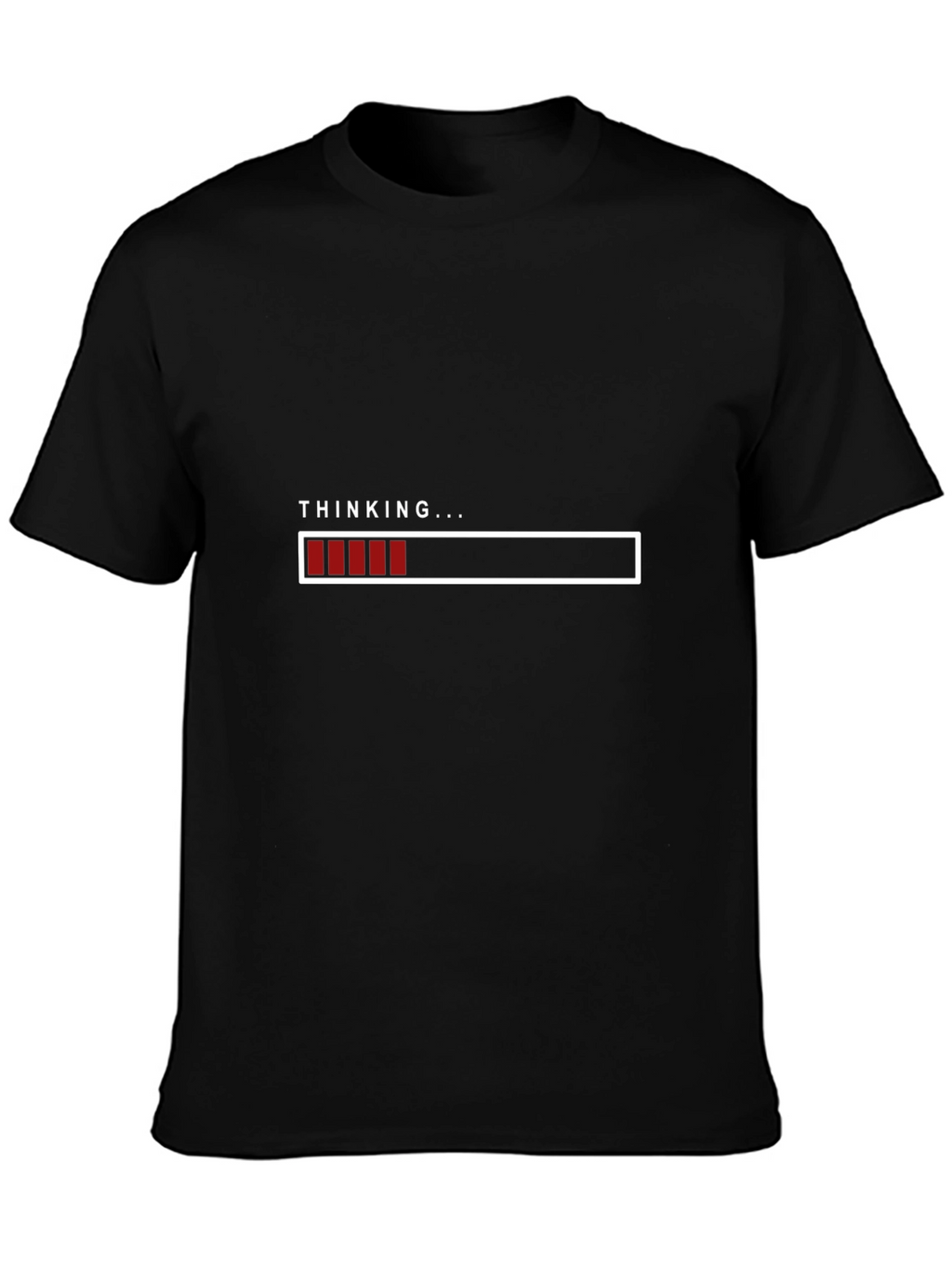 Thinking Loading Bar Graphic T-Shirt - Soft Cotton Blend