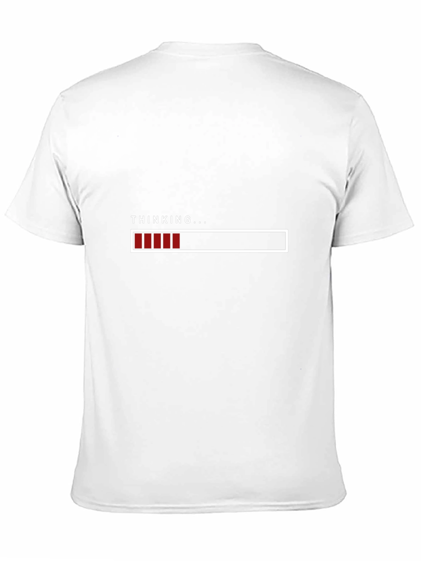 Thinking Loading Bar Graphic T-Shirt - Soft Cotton Blend