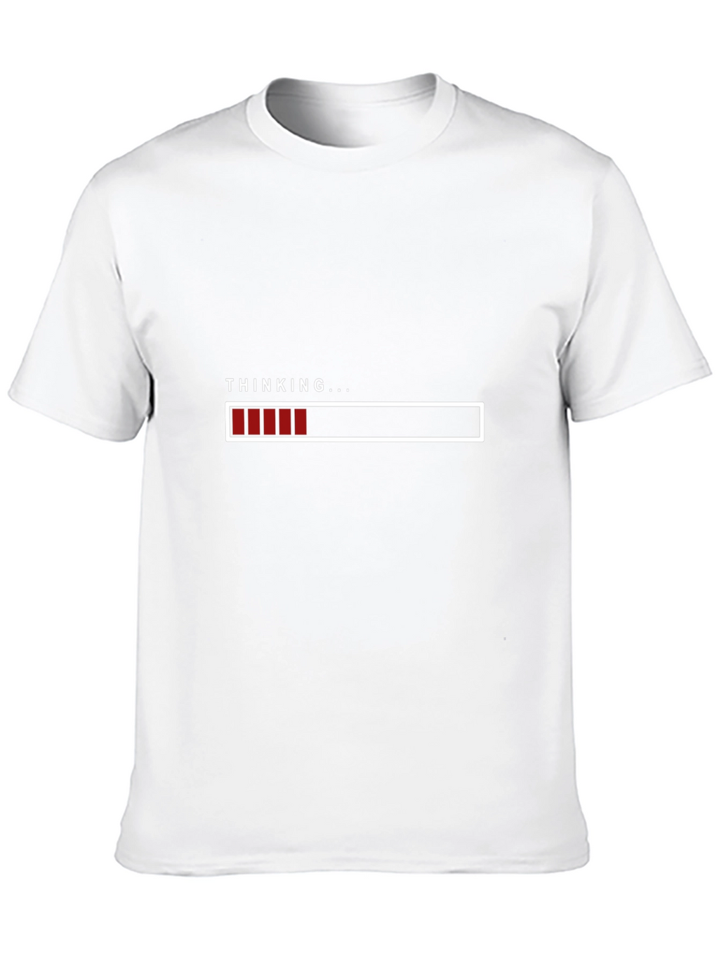 Thinking Loading Bar Graphic T-Shirt - Soft Cotton Blend