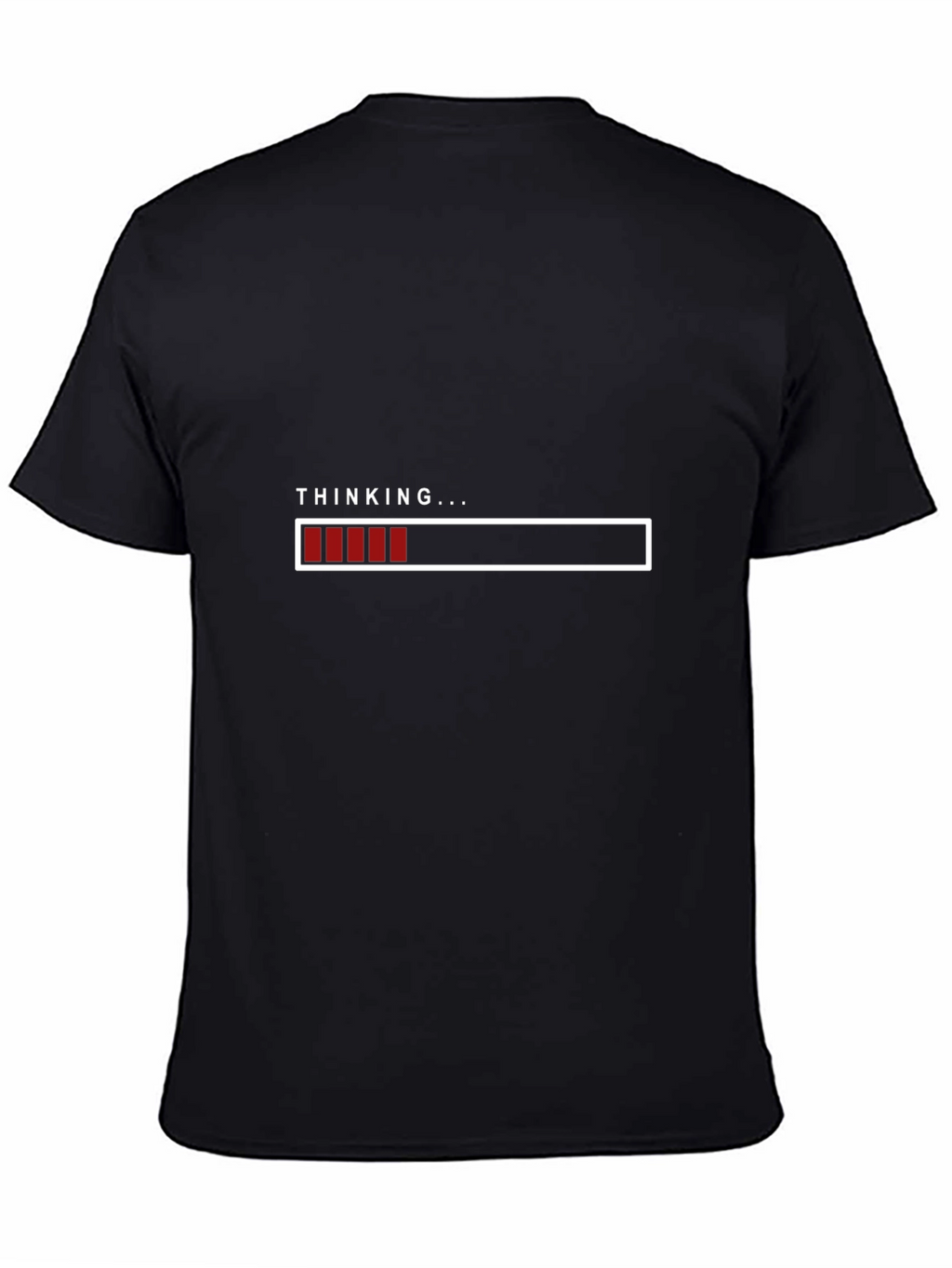 Thinking Loading Bar Graphic T-Shirt - Soft Cotton Blend