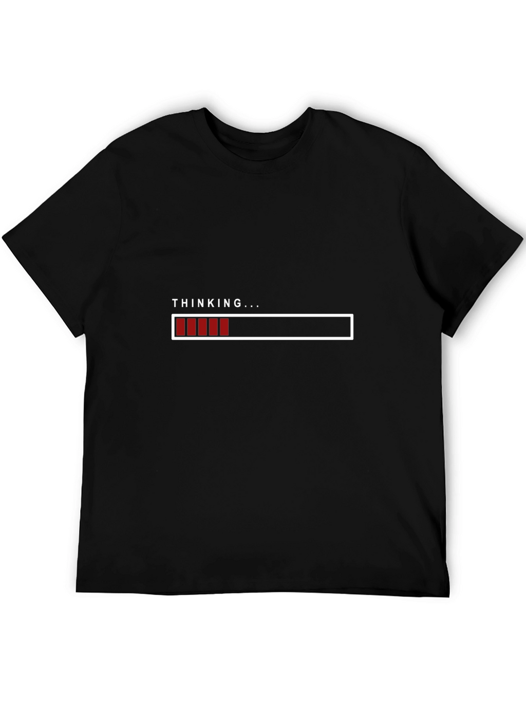 Thinking Loading Bar Graphic T-Shirt - Soft Cotton Blend
