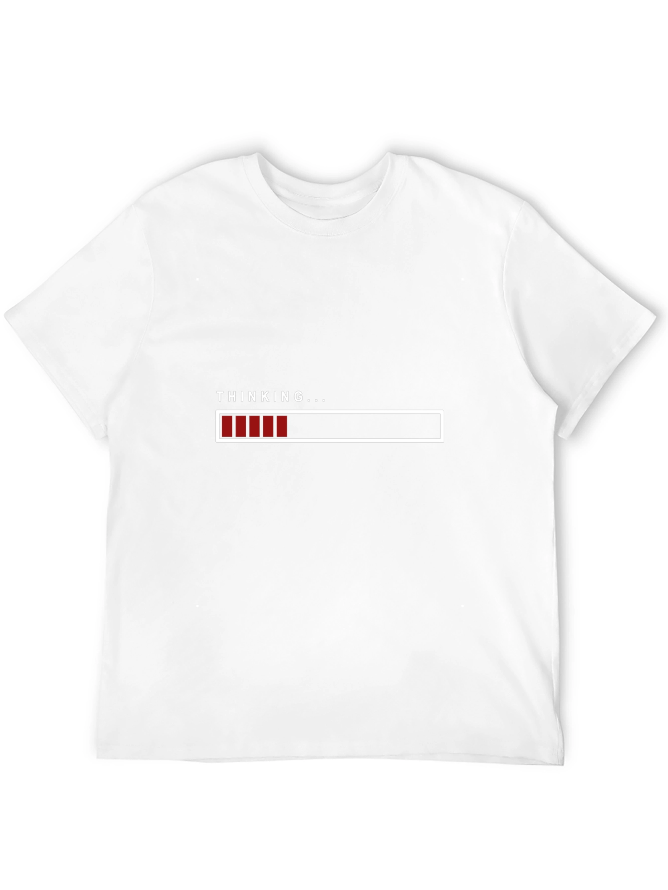 Thinking Loading Bar Graphic T-Shirt - Soft Cotton Blend