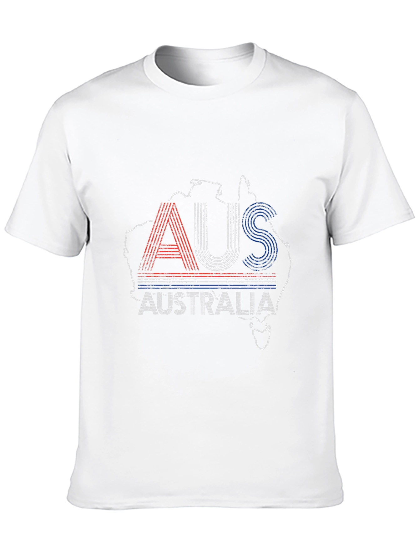 Australia Map Graphic Tee - Black Short Sleeve Shirt