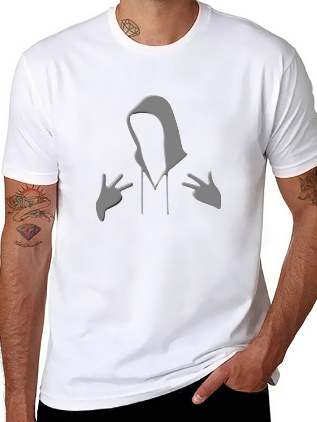 Mystery Figure Graphic T-Shirt - Soft Style