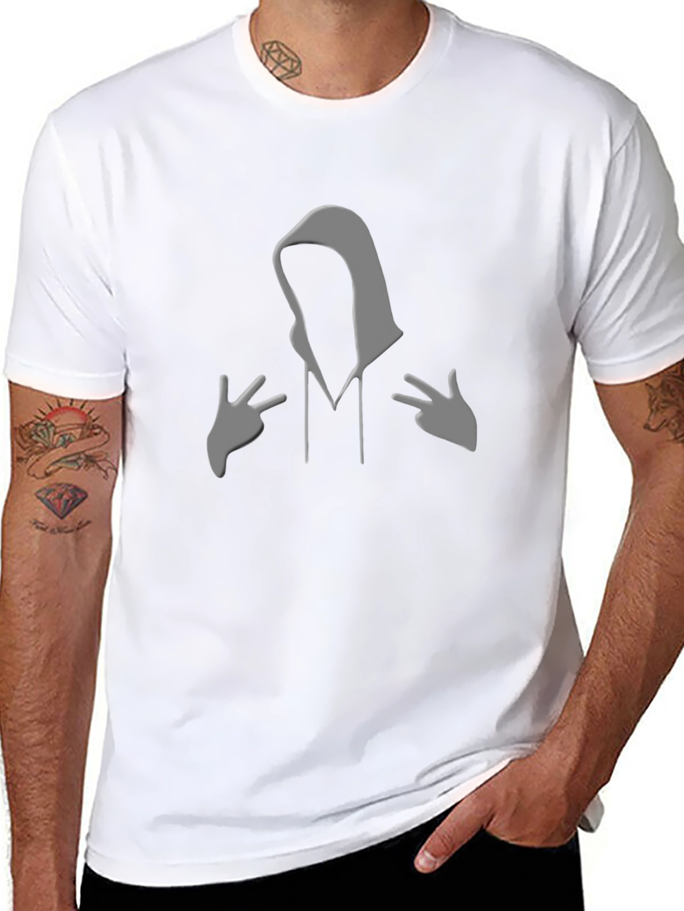 Mystery Figure Graphic T-Shirt - Soft Style