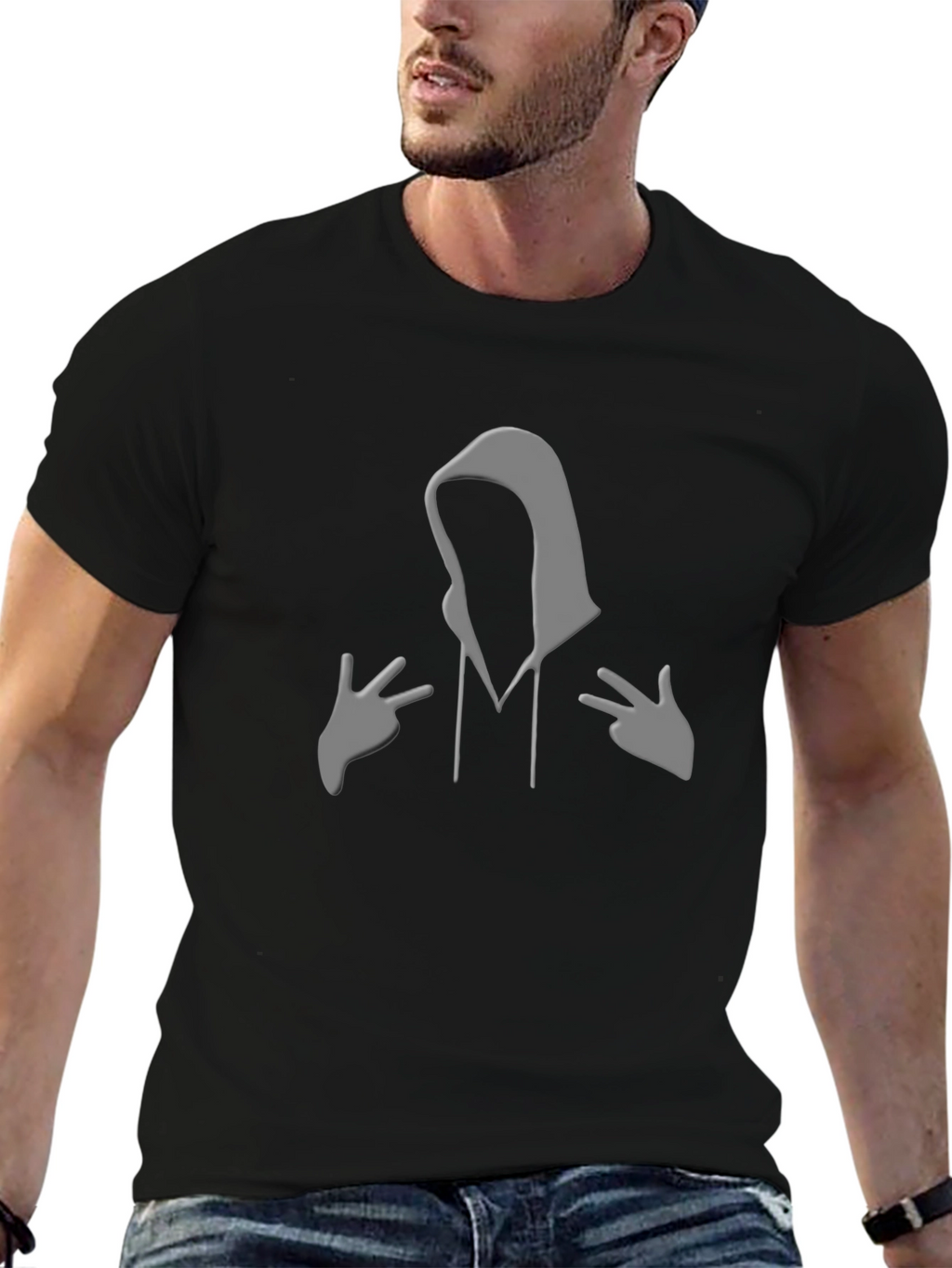 Mystery Figure Graphic T-Shirt - Soft Style