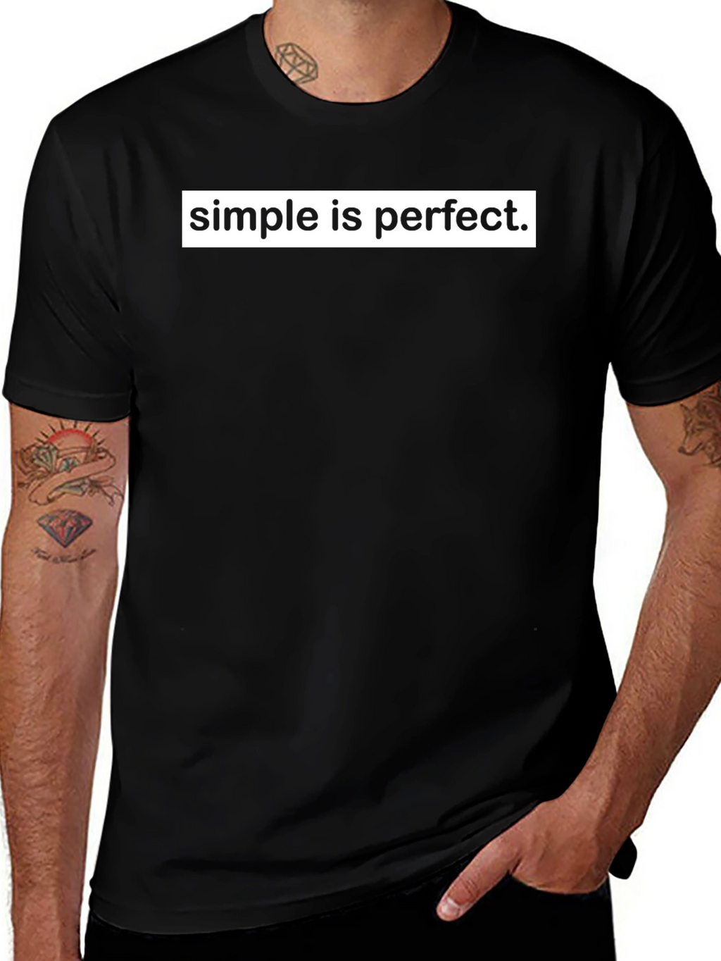 Simple is Perfect Graphic T-Shirt - Classic Style
