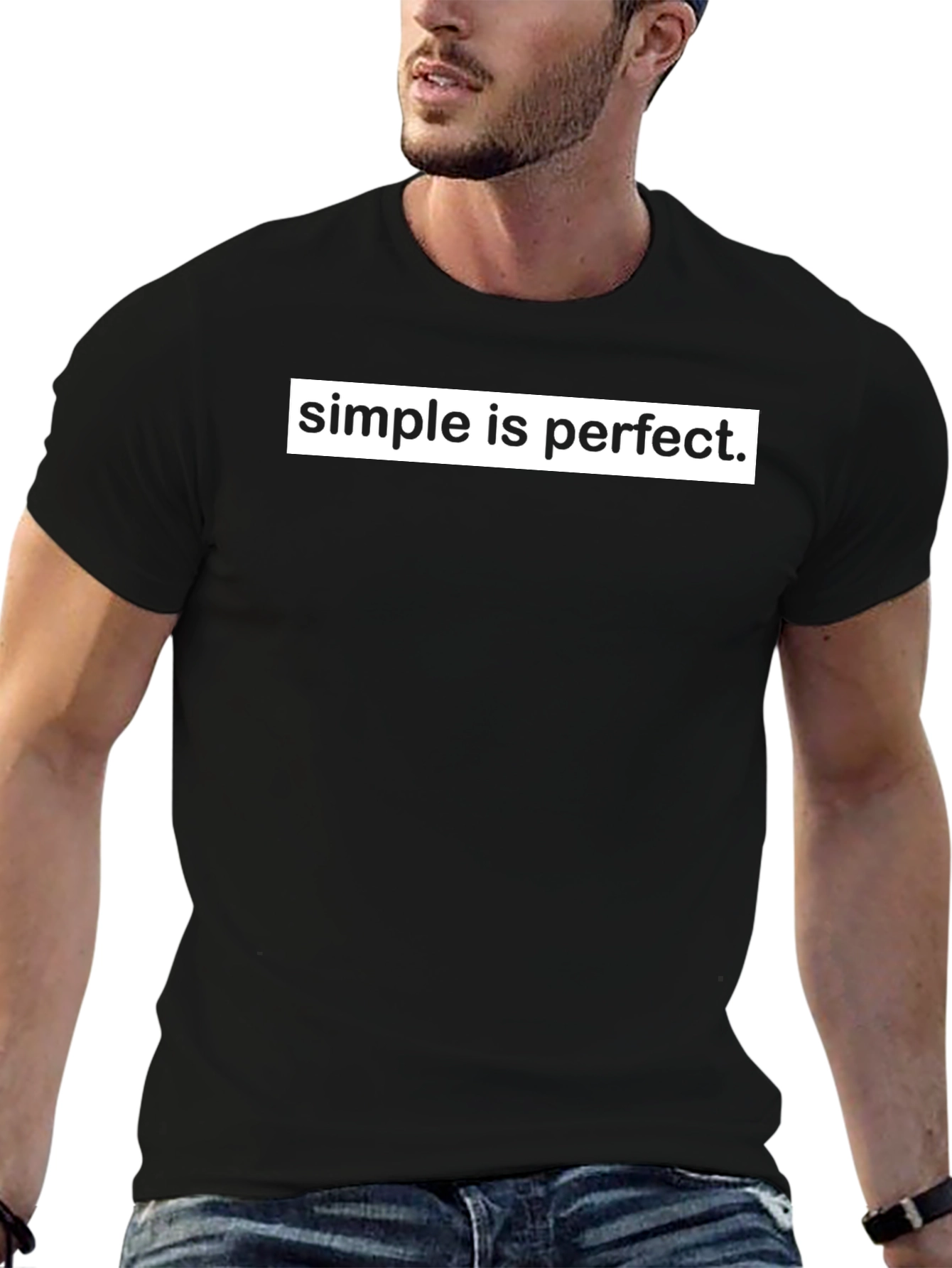 Simple is Perfect Graphic T-Shirt - Classic Style