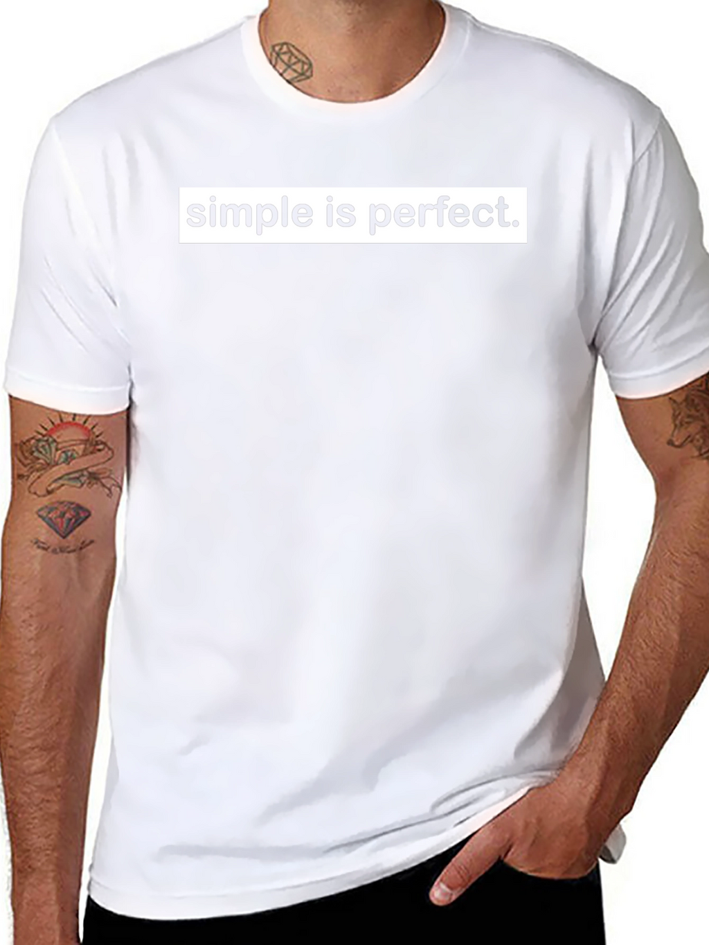 Simple is Perfect Graphic T-Shirt - Classic Style