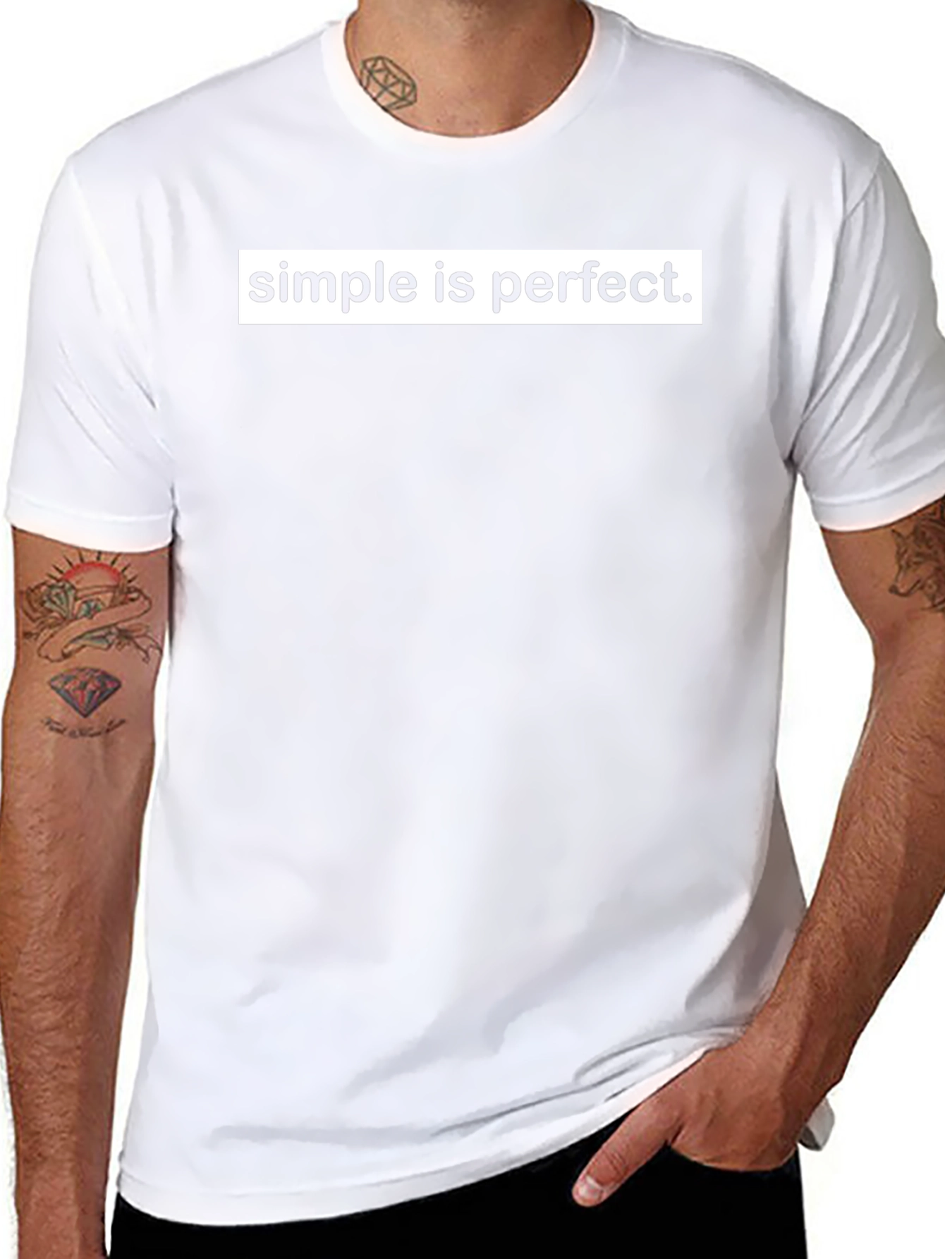 Simple is Perfect Graphic T-Shirt - Classic Style