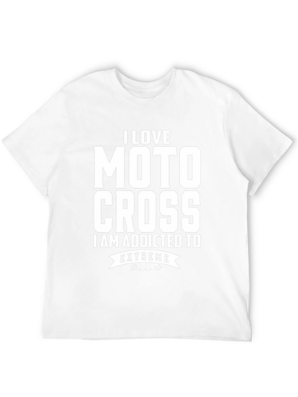 I Love Motocross Extreme Sports Graphic T-Shirt