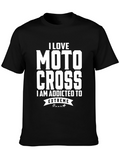 I Love Motocross Extreme Sports Graphic T-Shirt